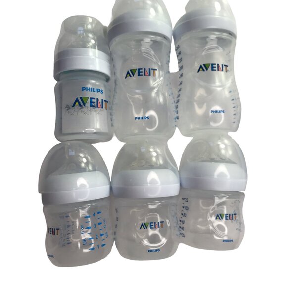 PHILIPS AVENT Natural Latch On Bottles, Set of 5 Bottles with Lids, Nipples - Picture 4 of 10